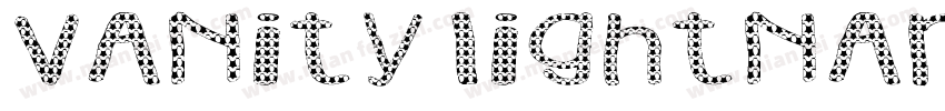 vanity lightnarrow字体转换